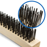 Mild Steel Wire Brush - Wooden Handle 4 Row - 12 Each
