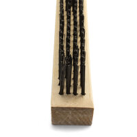 Mild Steel Wire Brush - Wooden Handle 4 Row - 1 Each