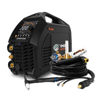 UNIMIG Razor ACDC 200 Amp TIG Welder + Foot Control Package + Premium Trolley + Filler Wires (U12002K)