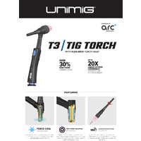 Unimig T3 Flexible TIG Torch Head