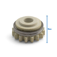 Kemppi Style Lower and Upper Drive Roller 0.8/0.9mm V Groove White - 1 Pair