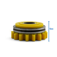 Kemppi Style Lower and Upper Drive Rollers 1.4/1.6mm Knurled Yellow -1 Pair
