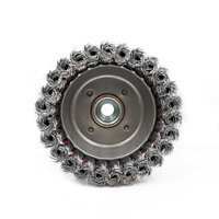 Twist Knot Cup Brush 120mm M14x2 - Mild Steel - Suits 7" and 9" Grinder - 1 Each