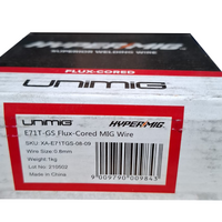 UNIMIG HYPERCORE Gasless E71T-GS Mig Wire x 0.8mm x 1.0kg