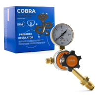COBRA Oxygen | LPG Regulator Flowmeter Twin Pack - Side Entry