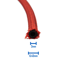 3mm Braided Flexi Hose for Little Torch - 3m  - Red and Blue