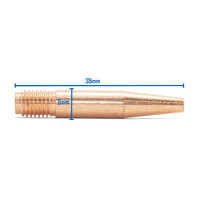 TWECO #2 & #4 Style 14T45 1.2mm Tapered MIG Contact Tips - 100 Each