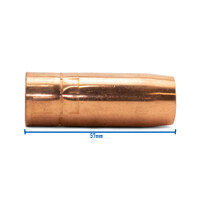 TWECO #1 Style 21-62 MIG Gas Nozzle / Shroud 16mm - 2 Each