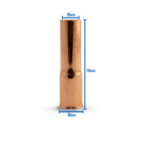 TWECO #2 Style MIG Gas Nozzle / Shroud 16mm Adjustable - 5 Each