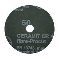 Box of 100mm Ceramic Resin Fibre Sanding Disc - 25 Pack - 60 Grit Pad