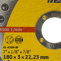 Klingspor 180mm x 3.0mm x 22.23mm Cutting Disc Inox A 24 R Supra - 25 Each