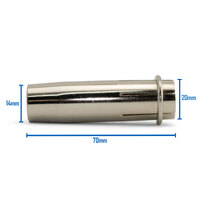 Kemppi MMT27/32 Nozzle Short φ 14mmx70mm - 5 Each