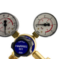 Harris 601 Dual CO2 Regulators with 6mm Barb - 2 Each