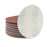 Klingspor 150mm Velcro Backing Sanding Disc Pad PS 22 K  6" 80 Grit - No Dust Holes - 50 Each