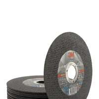 3M 125mm x 1mm x 22.23mm Silver 71251 Cutting Disc Wheel (100 pack) Bucket with Solus 1000 Series Safety Eyewear
