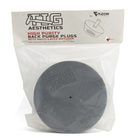 Grey Silicone Purge Plugs (6" Tube) - TIG Aesthetics by Ticon - Pack of 2