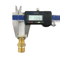 Flow Meter / Regulator Brass Tapered Fitting Argon 5/8 UNF