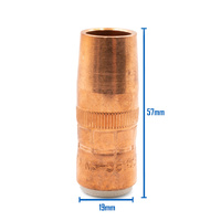 Bernard Centrefire Nozzle Small Copper 5/8” Diameter - 1/8 Recess BENS-5818C - 2 Pack