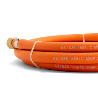 Tradeflame Propane Gas Hose 2 Meter 3/8" BSP LH Female to 1/4" BSP Female