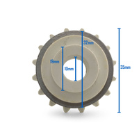 Kemppi 0.8/0.9mm V Groove Lower and Upper Drive Roller Kit - 1 Set