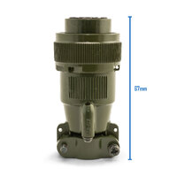 Female Amphenol Style Socket 10 Pol / Pin plug MS3106F18-1S - Suit Kemppi 
