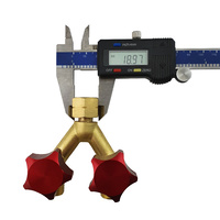 LPG / Acetylene Hose Y Piece with Valve Splitter Connector R215