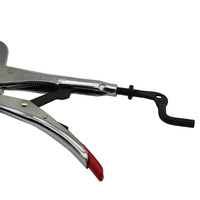 2 x Strong Hand Locking Pipe Pliers 280mm with Adjustable Swivel V-Pads