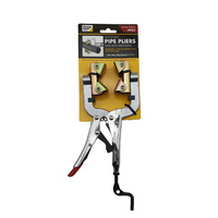 Strong Hand Locking Pipe Pliers 180mm with Adjustable Swivel V-Pads - PG622VM
