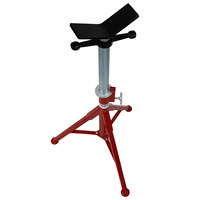 2 x Heavy Duty Welding Pipe Stand Fixed Legs Adjustable Height - 1135kg