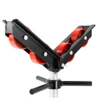 300mm (12") Large V-Head Steel Rollers for Pipe Stand 8,580 lbs (3,900kg) Load Rating