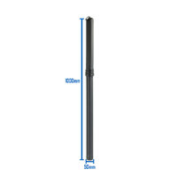 COBRA ROD RAK TIG Storage Tube - 50mm x 1000mm - BLACK - MADE IN AUSTRALIA