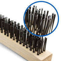 Taipan Mild  Steel Wire Brush - Wooden Handle 4 Row - 1 Each