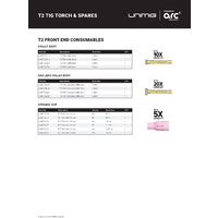 T2 / T3W TIG Ceramic Cup Size 5 T2CC05- 8mm