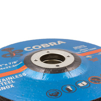 1 x Cobra 5" x 6mm Grinding Disc - INOX Steel - 125mm