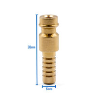 6mm Quick Connect Gas Barb for Panel Connection Socket - Suits Unimig, Kemppi, Everlasst, Bossweld