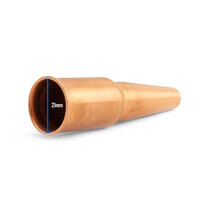 TWECO #4 Style MIG Gas Nozzle / Shroud 9mm Pipeline - 5 Each