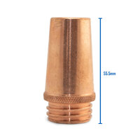 TWECO #5 MIG Gas Nozzle / Shroud 16mm - 40 Each