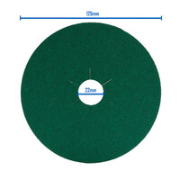 Klingspor FS 966 ACT 125mm Ceramic Resin Fibre Sanding Disc Pad 80 Grit - 100 Each