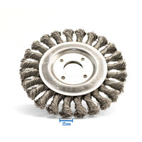 Klingspor 125mm x 14mm x 22.23mm Twist Knot Mild Steel Wheel Brush - 1 Each