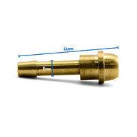 3/8 BSP Nut with 6mm Barb - Right Hand Thread - 1 Each