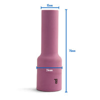 WP-17 | 18 | 26 TIG Ceramic Cup / Nozzle #8 Long Gas Lens - 40 Each