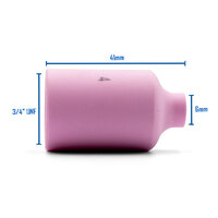 TIG Ceramic Cup / Nozzle #4 GAS LENS - 5 Each - WP-17 /18 / 26