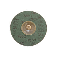 3M Cubitron II 36 Grit 75mm Roloc Fibre Disc 786C 33389 - 15 Each