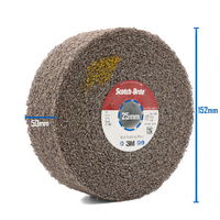Scotch-Brite 150mm x 50mm x 25mm Multi-Finishing Wheel 2S MED - Grey - 1 Each
