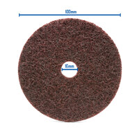 3M Scotch-Brite Maroon Medium Surface Conditioning Disc - 100mm x 16mm - 100 Each
