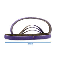 3M Cubitron 3 80 Grit File Belt 10mm x 330mm - 33481 - 10 Pack