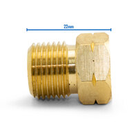 Bossweld Male Thread 5/8" UNF LF Gas Nut and Hose Tail Kit