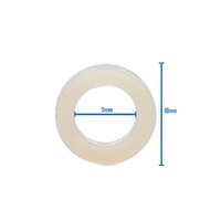 5 x CO2 Regulator White O Ring Seal