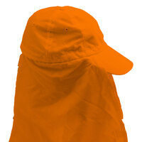 Legionnaire Hat with Throat Cover – Neon Orange – One Size Fits All