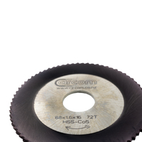 10 x HSS Cutting Saw Blade - 68mm x 1.6mm - TIALN Coated 72 Teeth